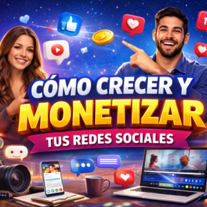 Cómo crecer y monetizar tus redes sociales